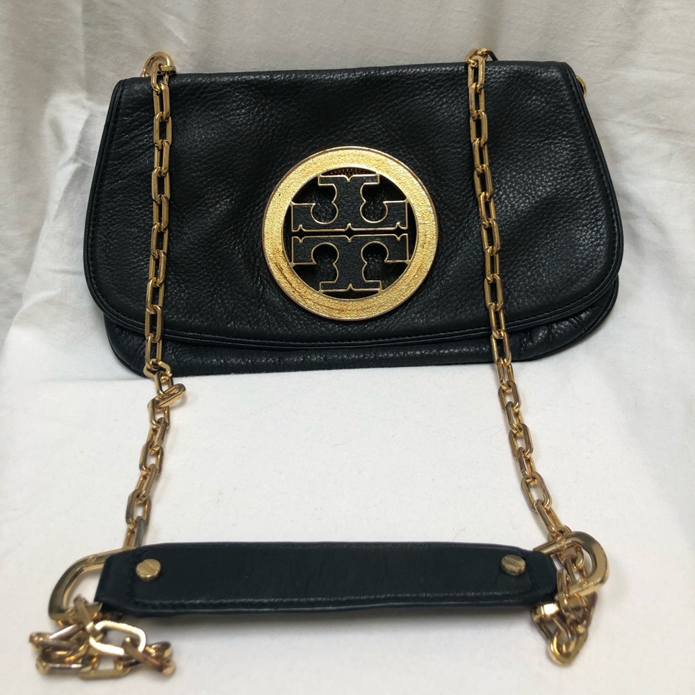 🔴Authentic TORY BURCH Black Crossbody/ ClutchBag - Picture 3 of 9